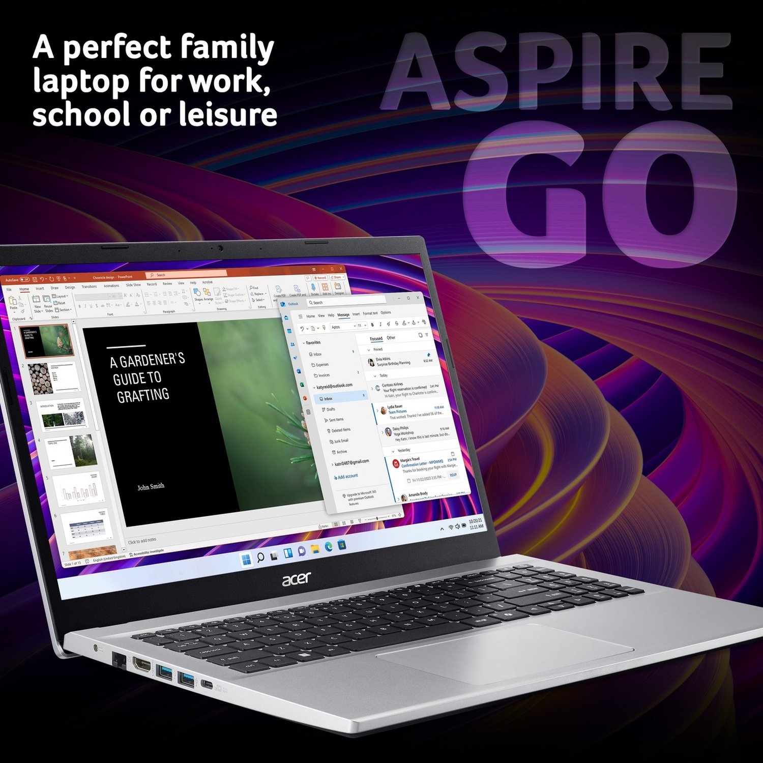 Acer Aspire Go 15.6in Ryzen 5 16GB 512GB Laptop - Silver