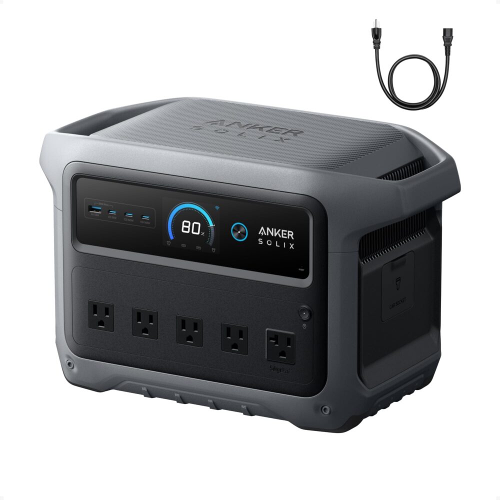 Anker SOLIX C1000 Gen 2 with AC charging cable, 2000W 1024Wh Power Station