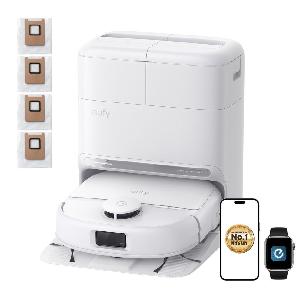 eufy Omni C28 Robot Vacuum & Mop All-in-One Station with Extra Dust Bags