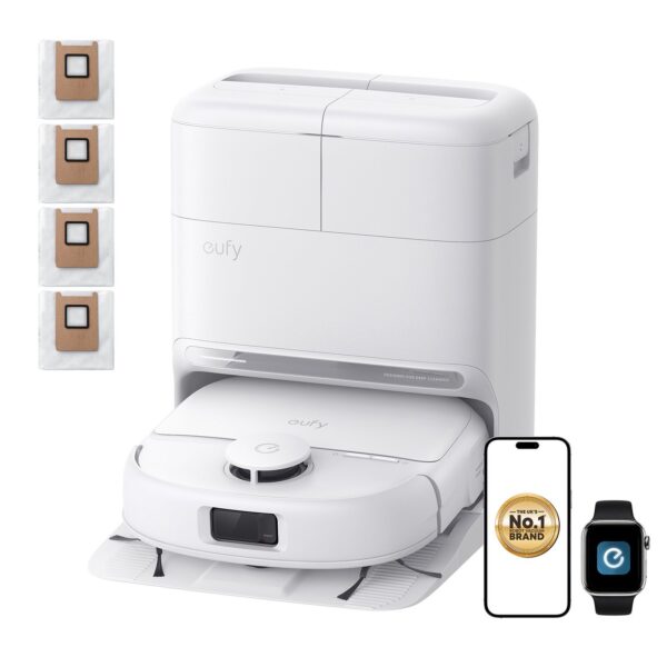 eufy Omni C28 Robot Vacuum & Mop All-in-One Station with Extra Dust Bags