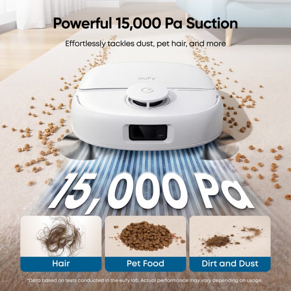 eufy Omni C28 Robot Vacuum & Mop All-in-One Station with Extra Dust Bags