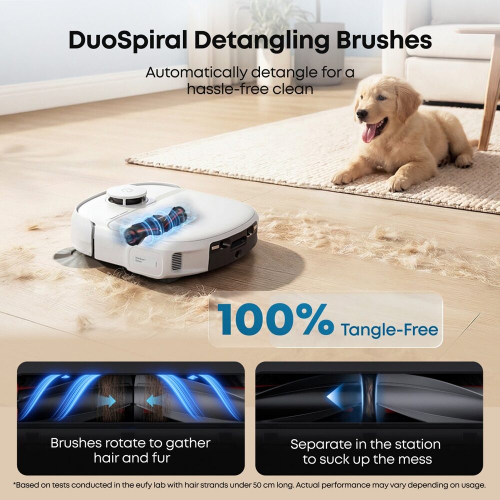 eufy Omni C28 Robot Vacuum & Mop All-in-One Station with Extra Dust Bags
