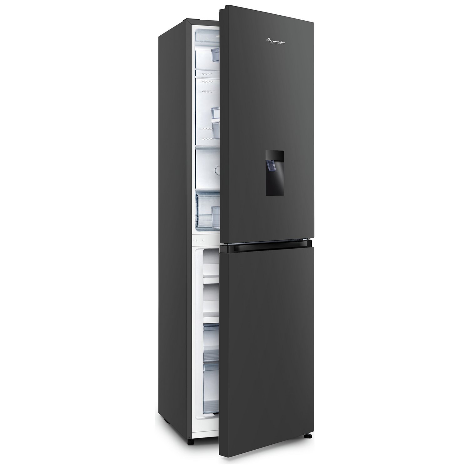 Fridgemaster MC55251DEB Freestanding Fridge Freezer - Black