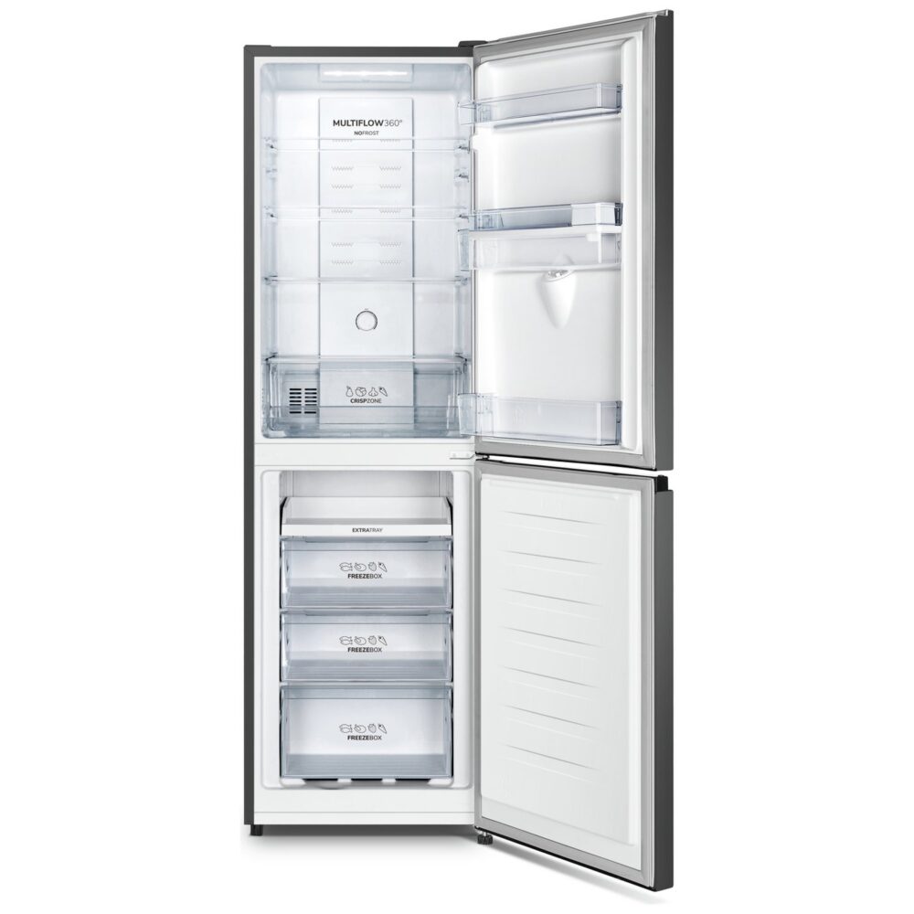 Fridgemaster MC55251DEB Freestanding Fridge Freezer - Black
