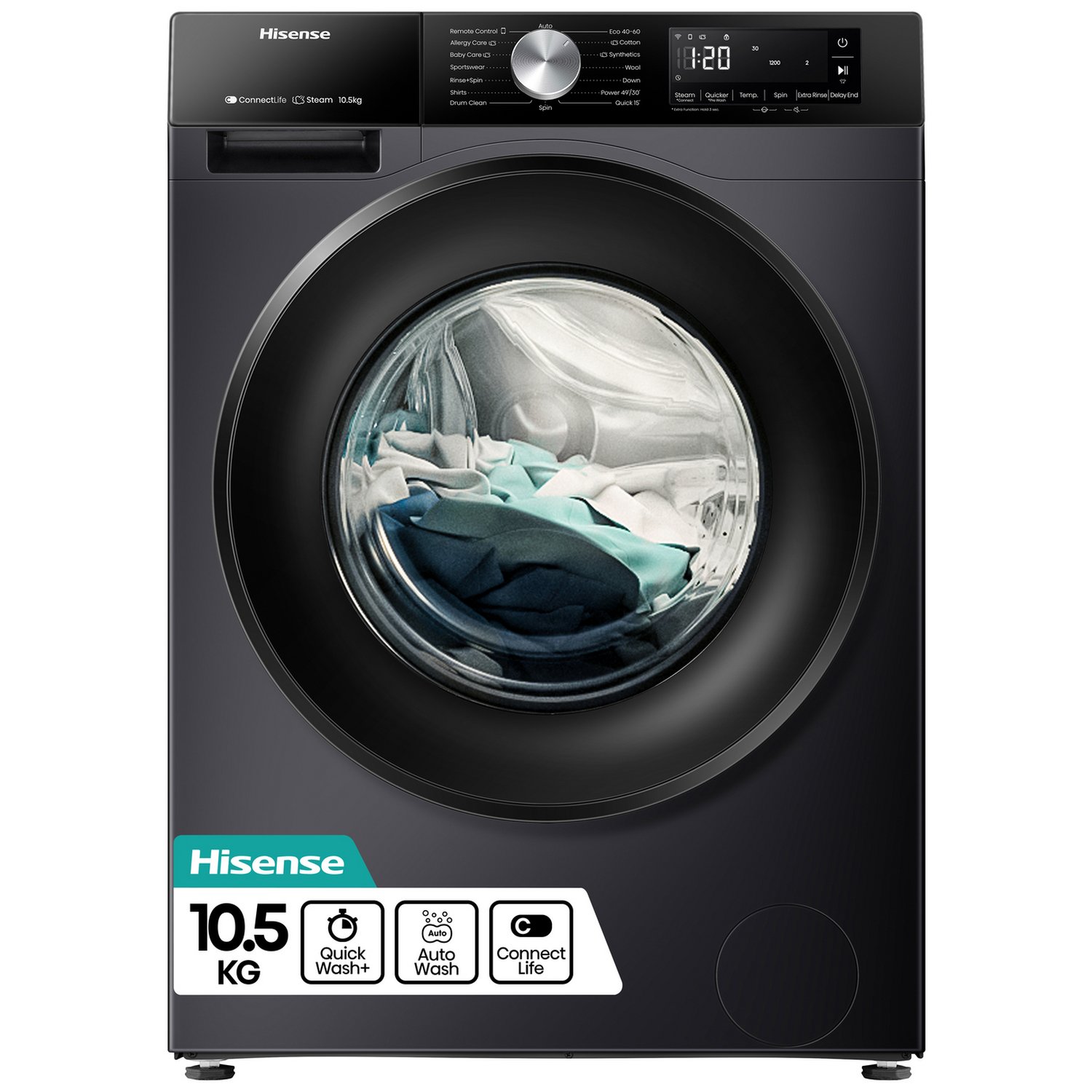 Hisense 3S Series WF3S1043BB3 WIFI 10kg Washing Machine