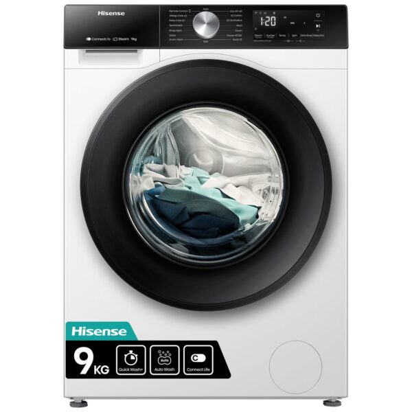 Hisense 3S Series WF3S9043BW3 WIFI 9kg Washing Machine White