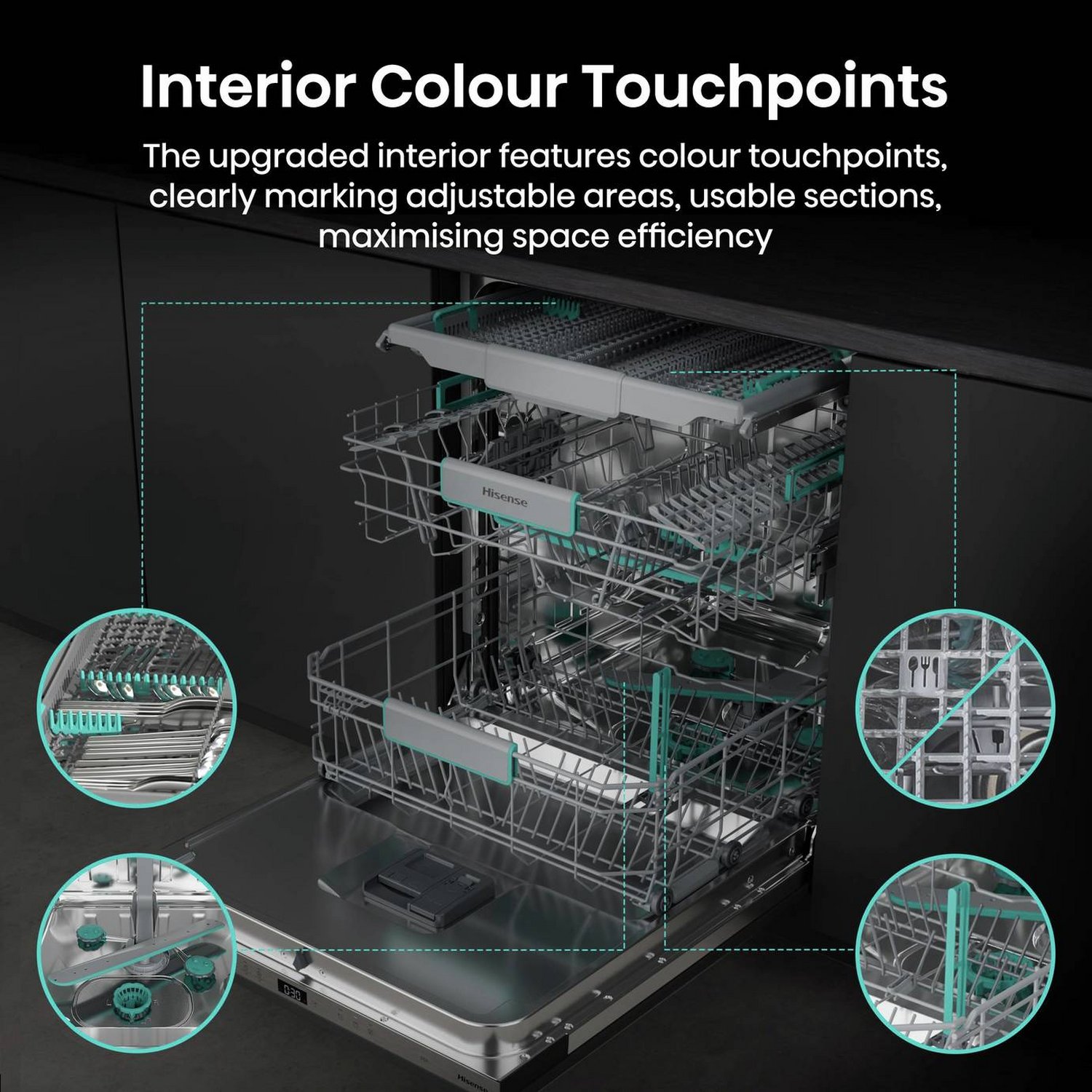 Hisense HV16AUK Full Size Integrated Dishwasher