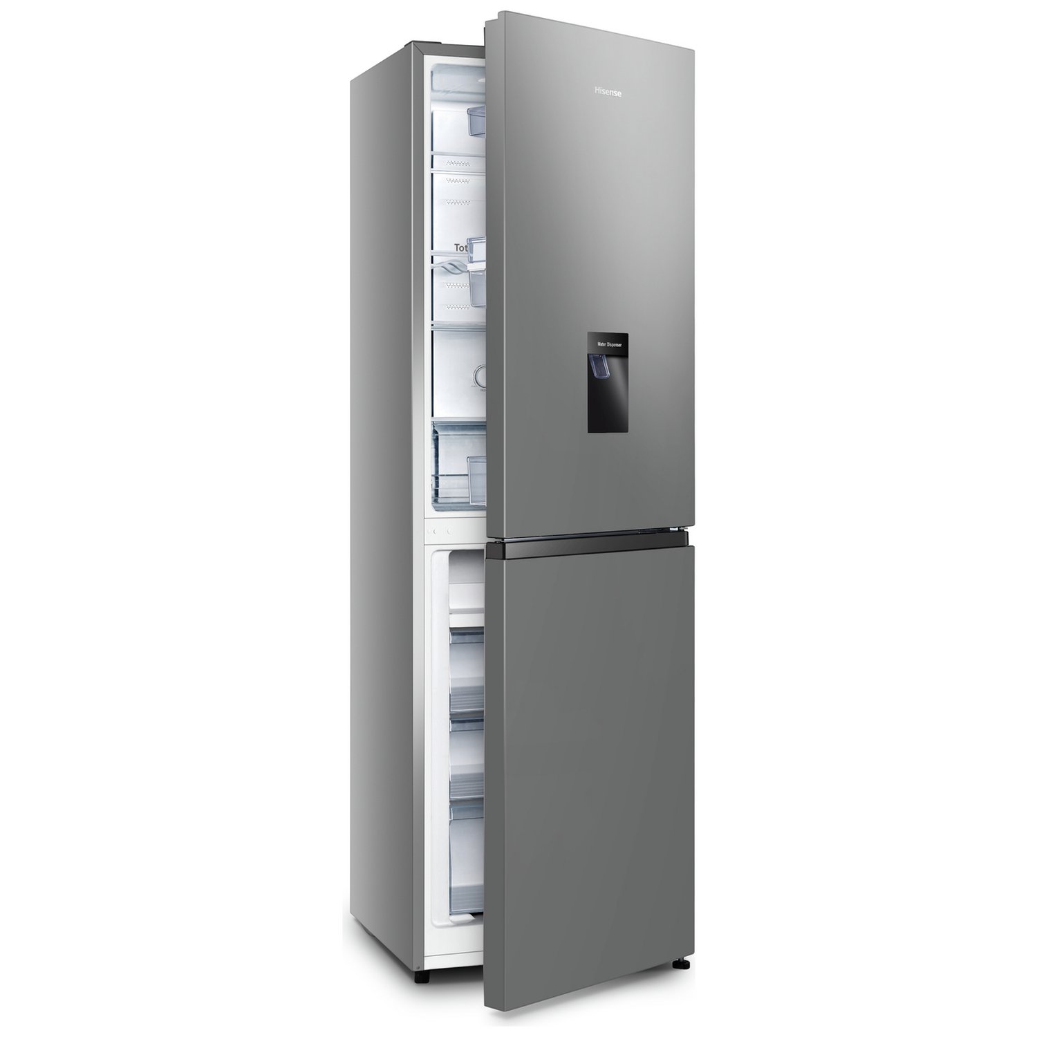 Hisense RB327N4WCE Freestanding Fridge Freezer - Silver
