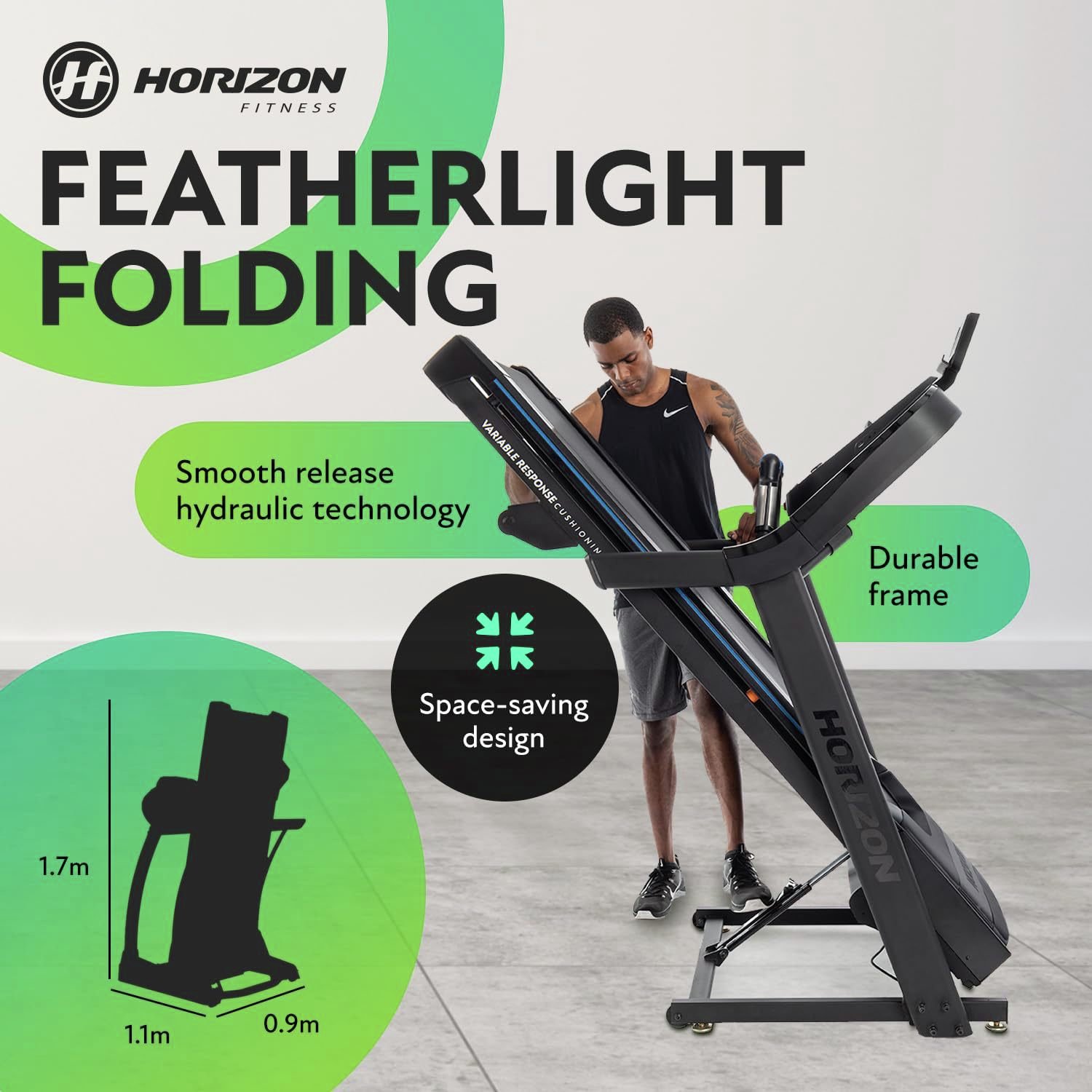 Horizon Fitness 7.0 AT Folding Treadmill