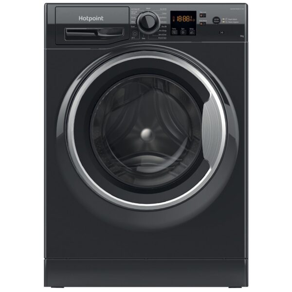 Hotpoint NSWM946BSUK 9KG 1400 Spin Washing Machine - Black