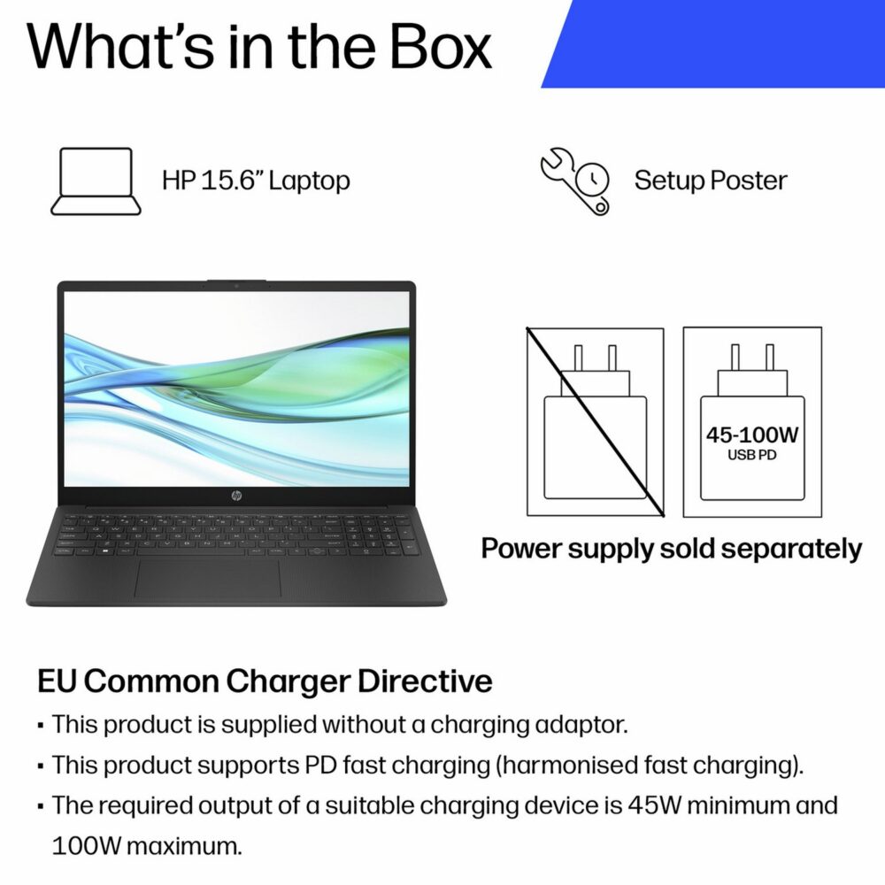 HP 15-fd1010nax 15in i5 16GB 512GB Laptop