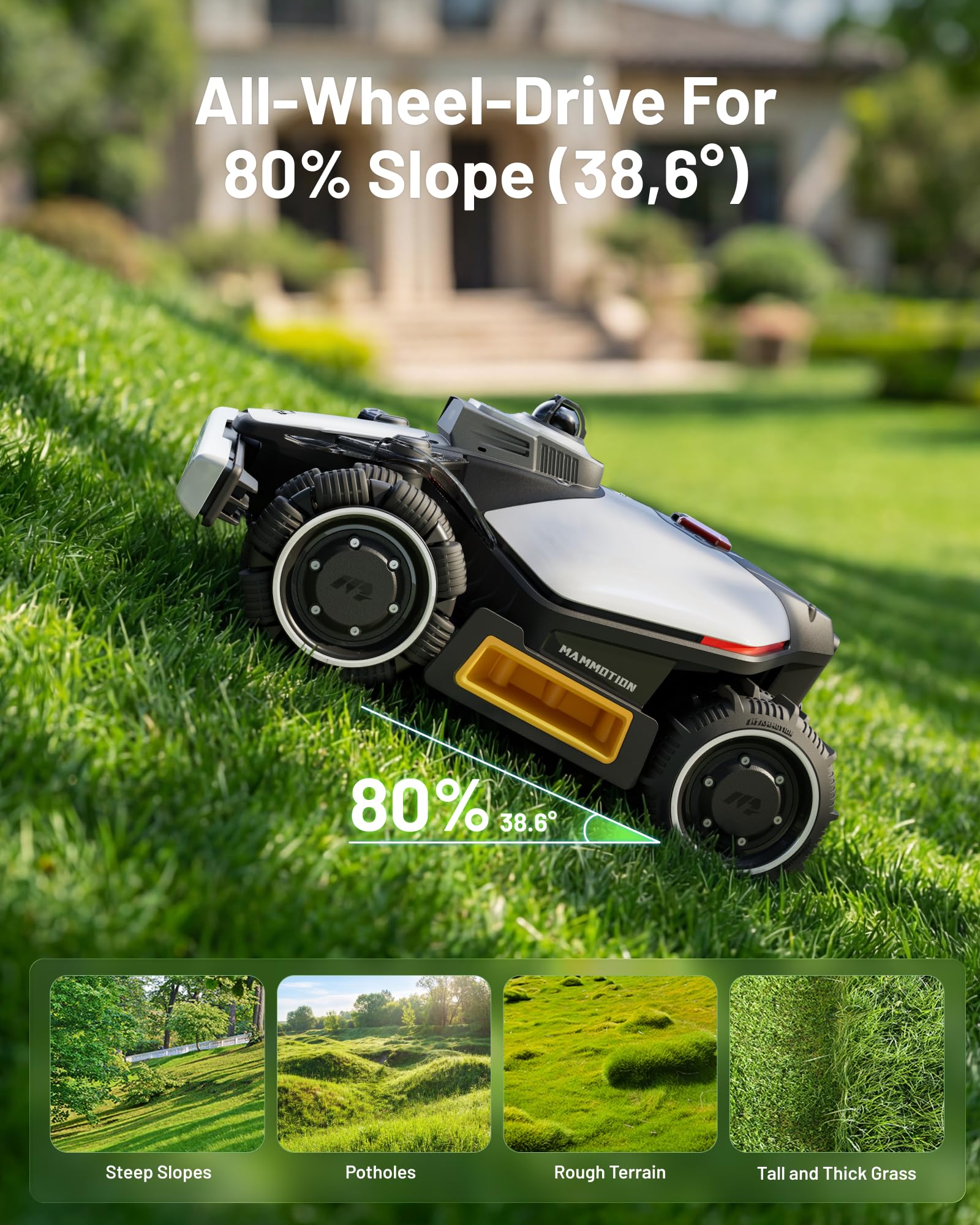 MAMMOTION LUBA mini 2 AWD 1500 Robot Lawn Mower