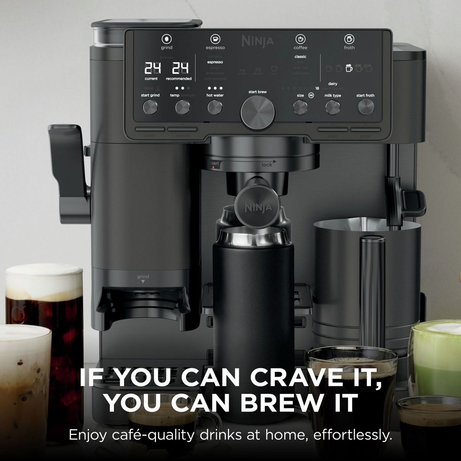 Ninja ES701UKBK2 Luxe Café Pro Espresso Machine - Black