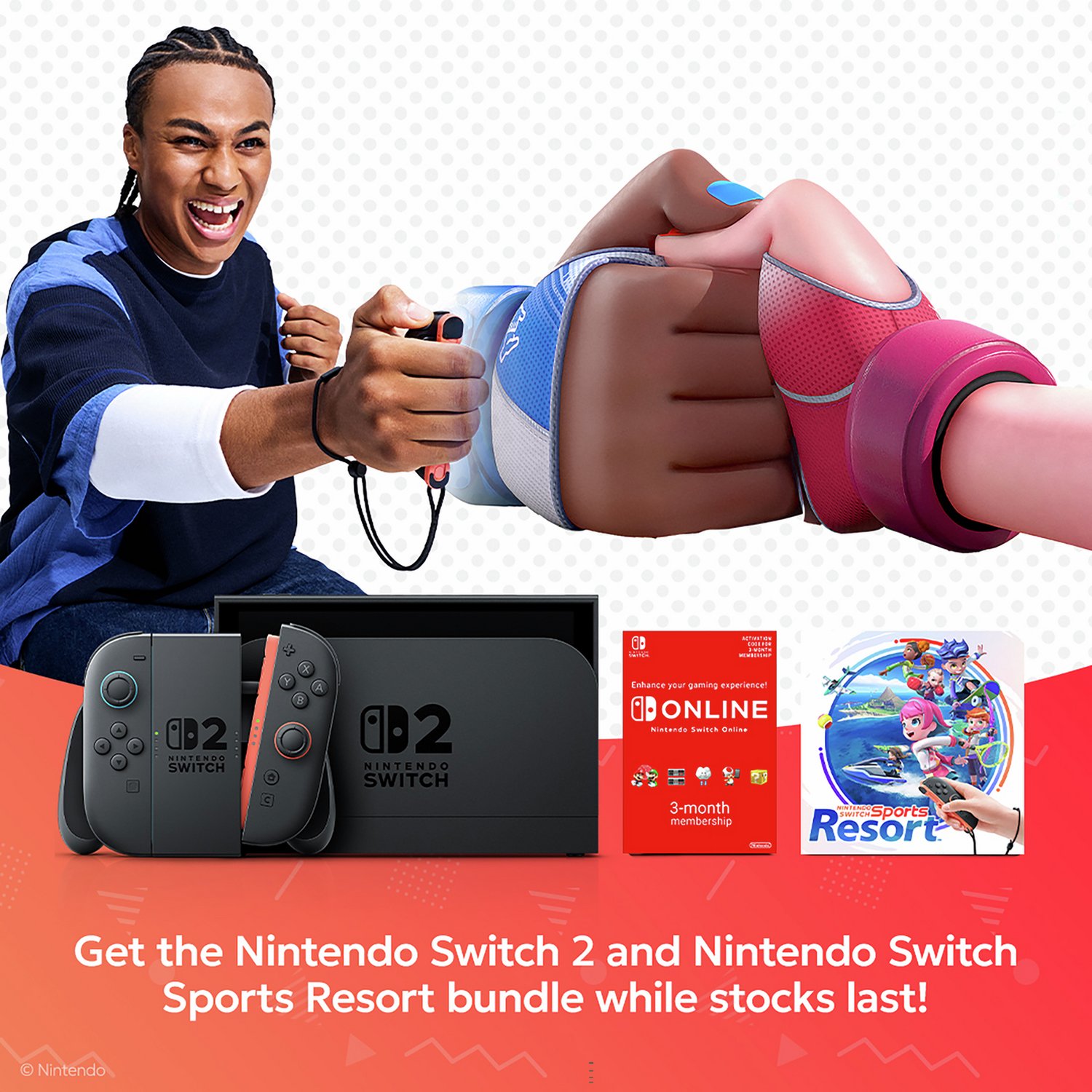 Nintendo Switch 2 Console + Nintendo Switch Sports Resort Game Bundle