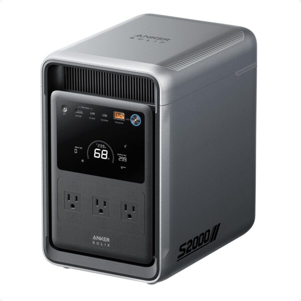 S2000 Portable Power Station, 2,010Wh, 3,000W Peak, Home Backup