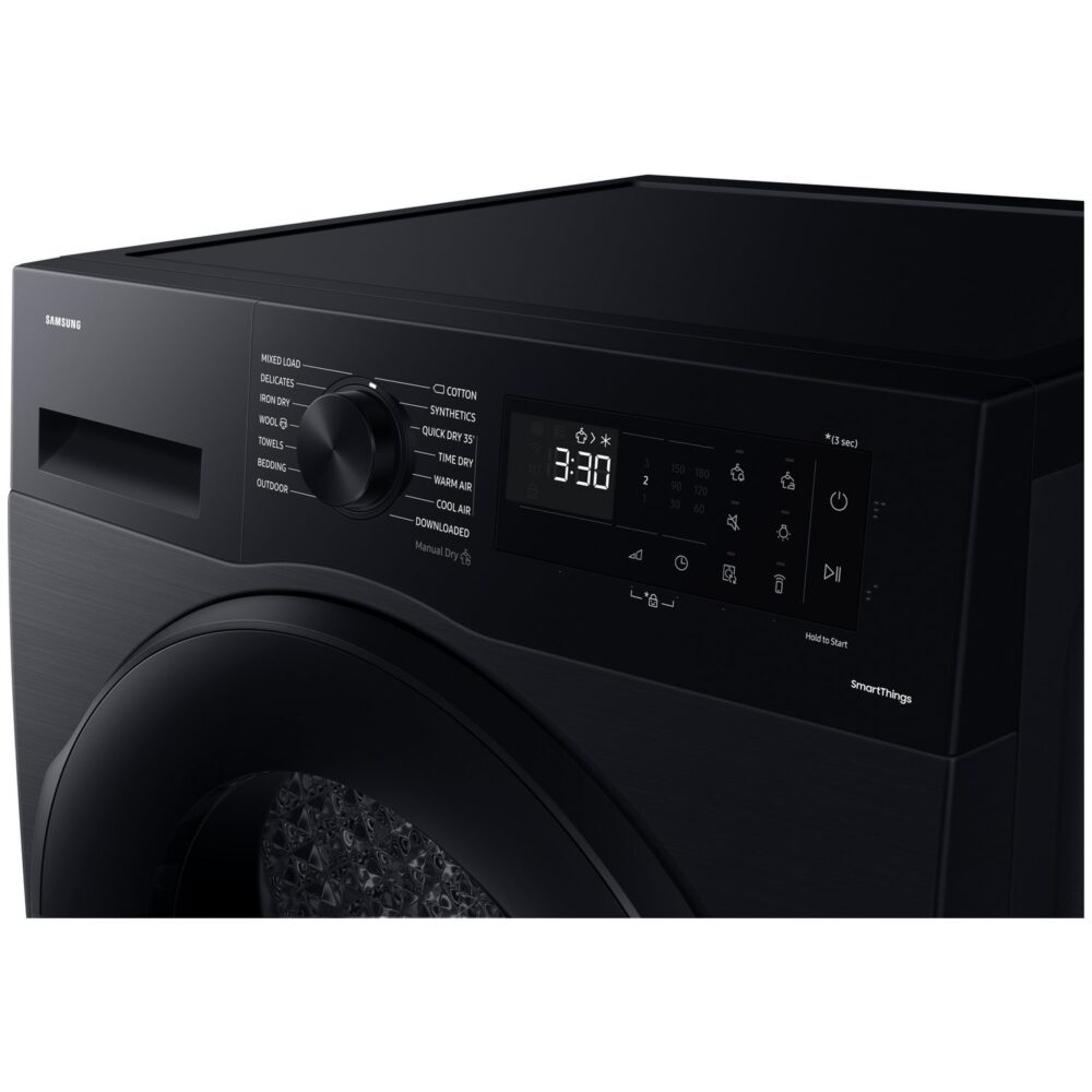 Samsung DV90CGC0A0ABEU 9KG Heat Pump Tumble Dryer - Black