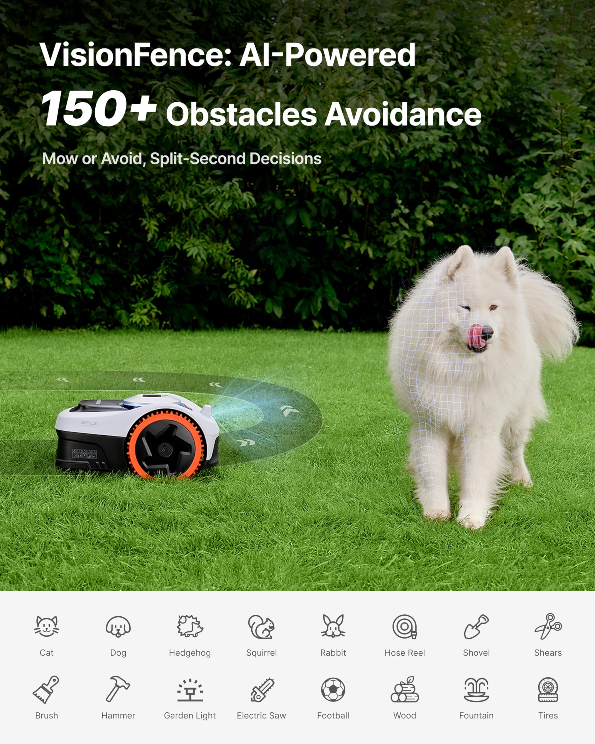 Segway Navimow i208 AWD Robotic Lawn Mower without Boundary, Rec. 800 m2