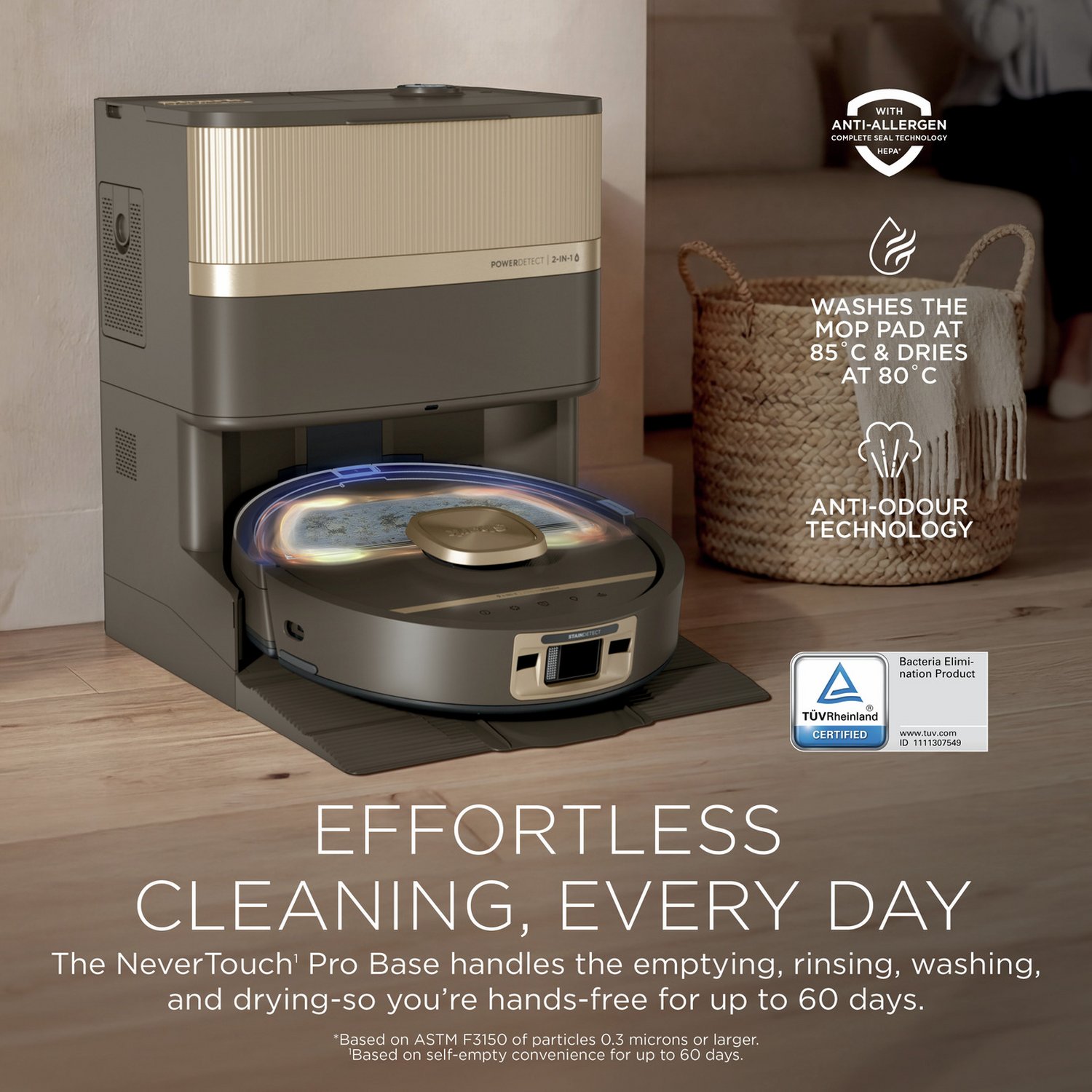 Shark Luxe PowerDetect UV Robot Vacuum & Mop with Self Empty Station