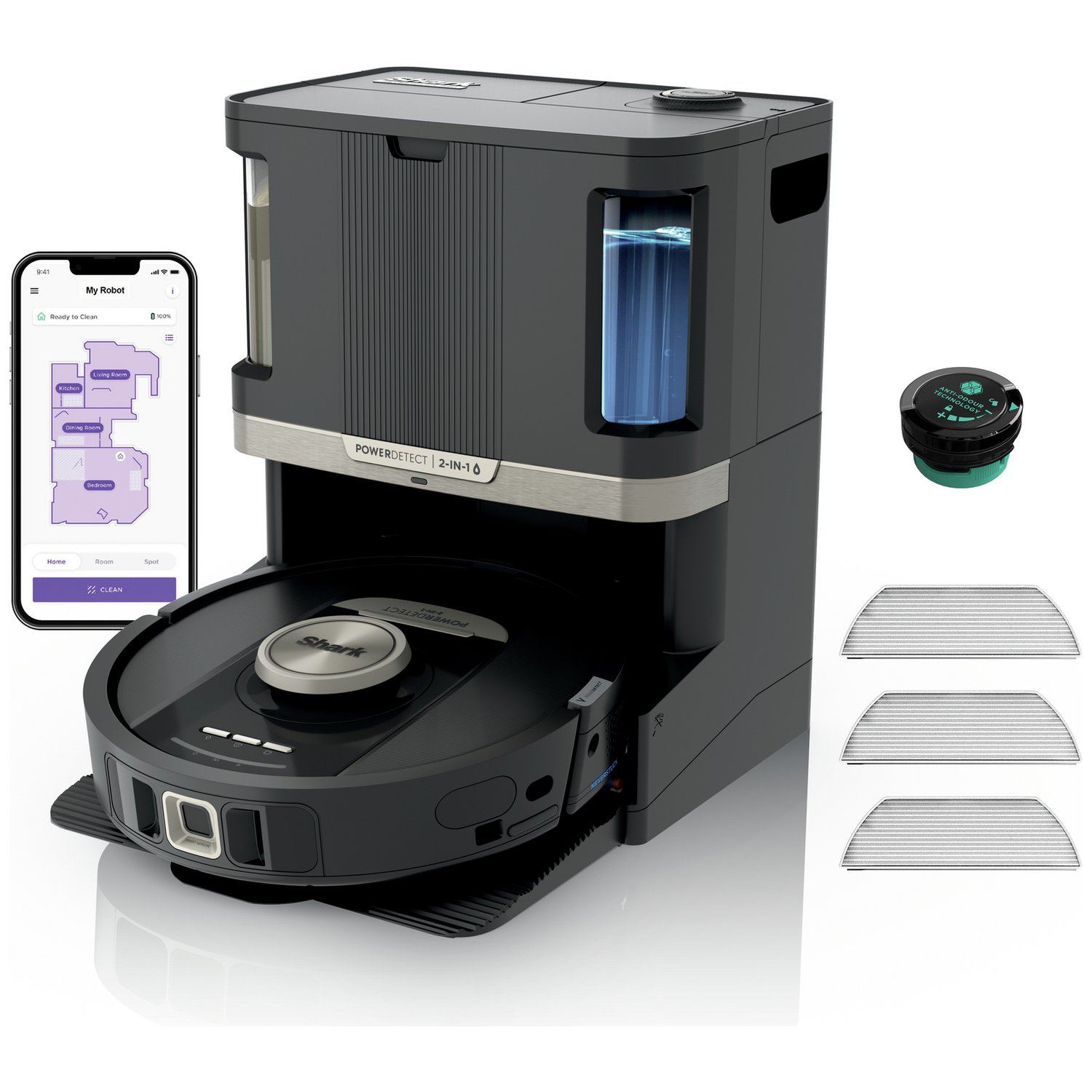 Shark PowerDetect NeverTouch Pro 2-in-1 Robot Vacuum Cleaner