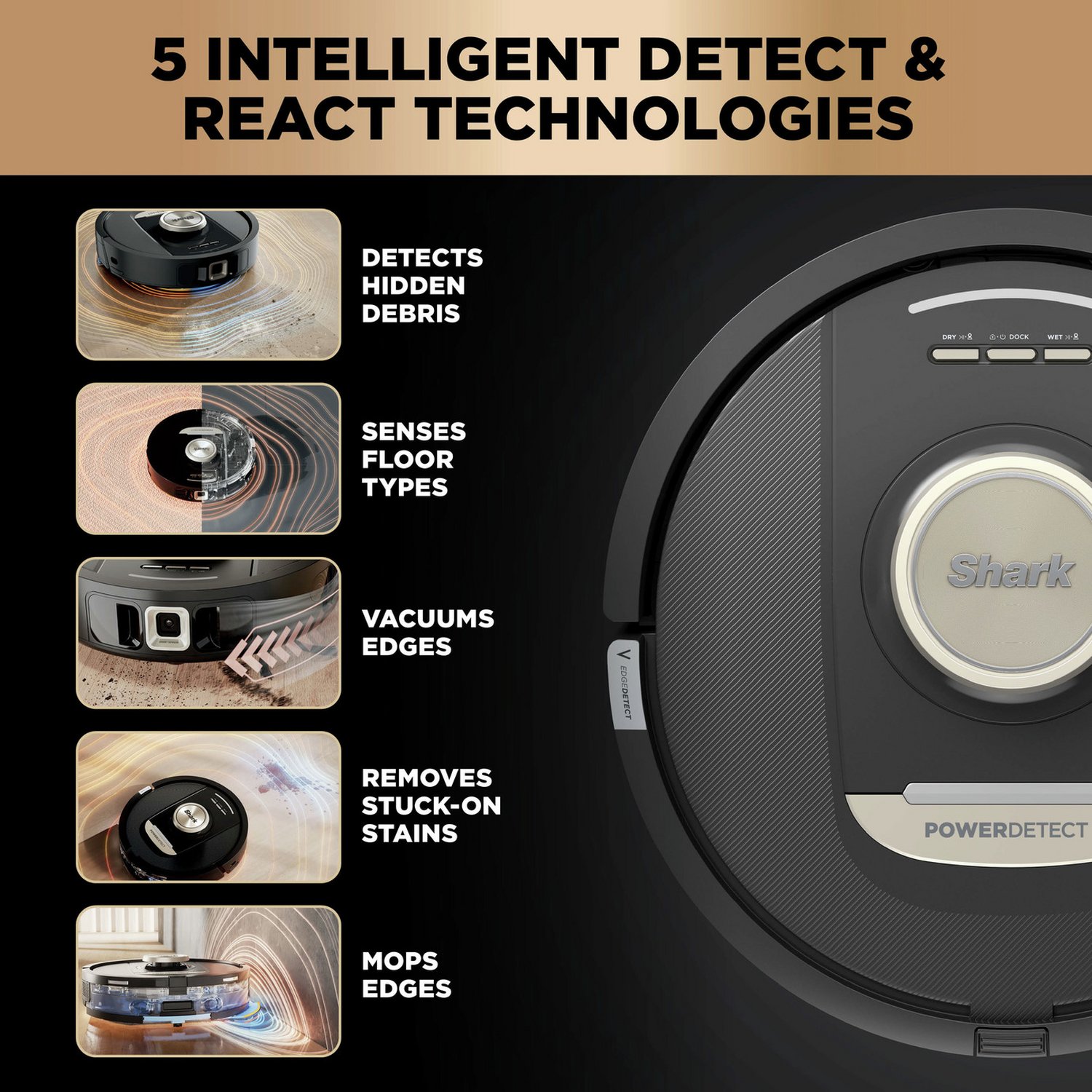 Shark PowerDetect NeverTouch Pro 2-in-1 Robot Vacuum Cleaner