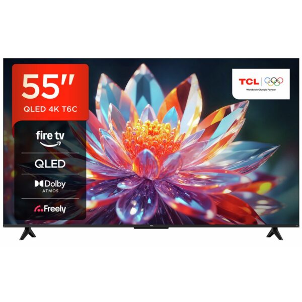 TCL 55 Inch 55T6C Smart 4K UHD HDR QLED Freely TV