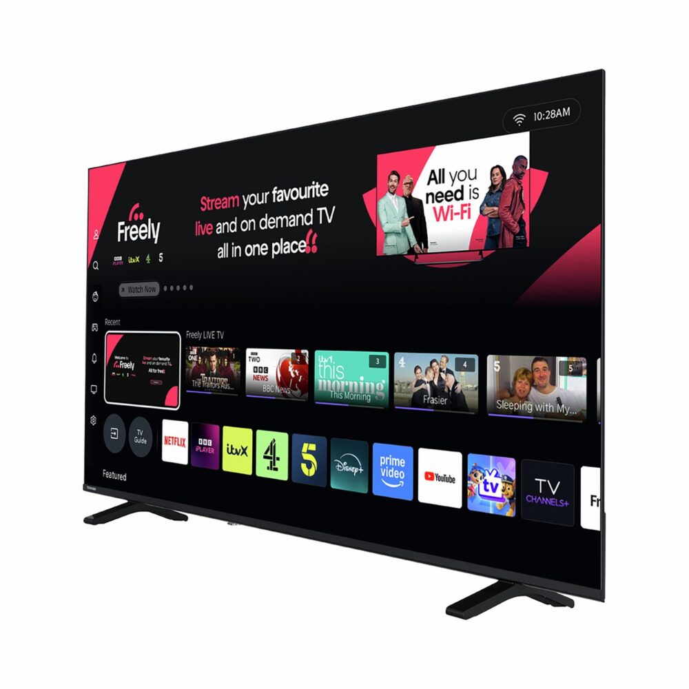 Toshiba 55 Inch 55QV1563DB Smart 4K UHD HDR QLED Freely TV